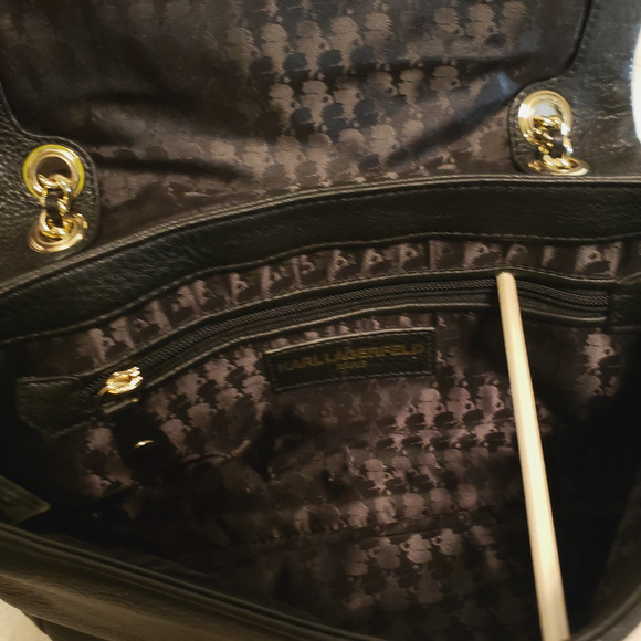 NWT Karl Lagerfeld Paris Leather Studded Crossbody - Picture 3 of 8